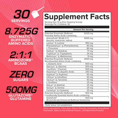 EFX Sports Aminozorb Elite 21 bottle being poured for fast absorption