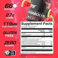 Shaker with EFX Karbolyn Hydrate ready to mix for sustained energy