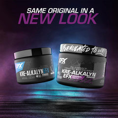 EFX Kre-Alkalyn EFX unflavored tub ready to mix after training.