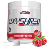 EHP Labs OxyShred Raspberry Refresh bottle ready for an energetic workout.