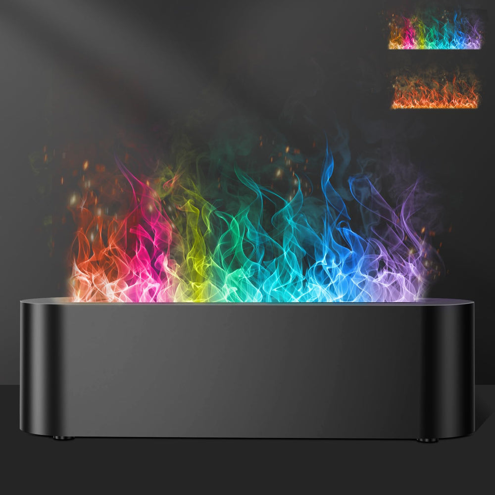 Eiifiter Colorful Flame Diffuser with LED glow for calming ambiance