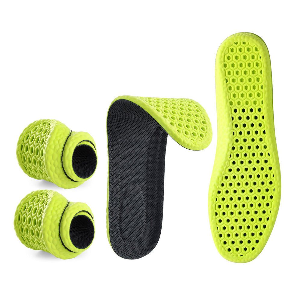 EIMOCS insoles cloud surface delivers gentle foot fatigue relief during long days.