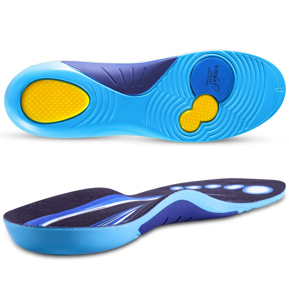EIRMAT plantar fasciitis insole with high arch support stabilizes the foot for daily wear