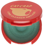 EK Cat Crap anti-fog balm bottle on lens for clear vision