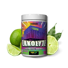 Ekkolyte tub label by Ekkovision showing hydration formula for daily use.