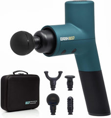 Ekrin B37v2 massage gun angled handle enabling easy back reach