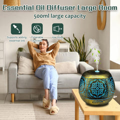Elcxsla diffuser with 7 color LED lights for mood lighting