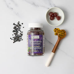 Elderberry Queen gummies with vitamin C and zinc for immune nutrition