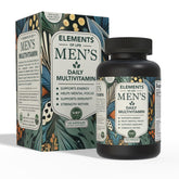 Elements of Life Men's Multivitamin bottle front for daily energy and immune support.