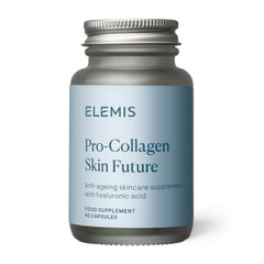 Elemis Pro-Collagen Skin Future bottle with capsules supports daily skin hydration