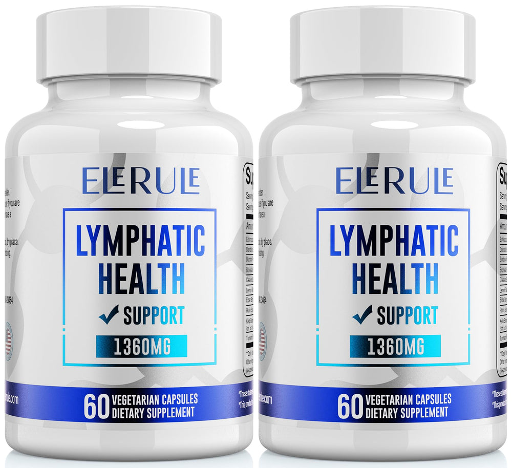 ELERULE lymphatic-support bottle with capsules for convenient daily balance