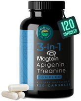 Eleva Nutrition magnesium-theanine-apigenin bottle cap shows a clean label for restful nights.