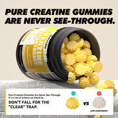 ElevateLife Creatine Monohydrate Gummies close-up showing chewy texture