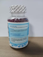 Label details on ElevateLife gummies showing creatine monohydrate for muscle support.