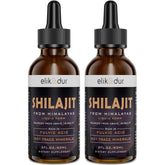 Elikadur Shilajit Drops bottle showing Himalayan origin and purity.