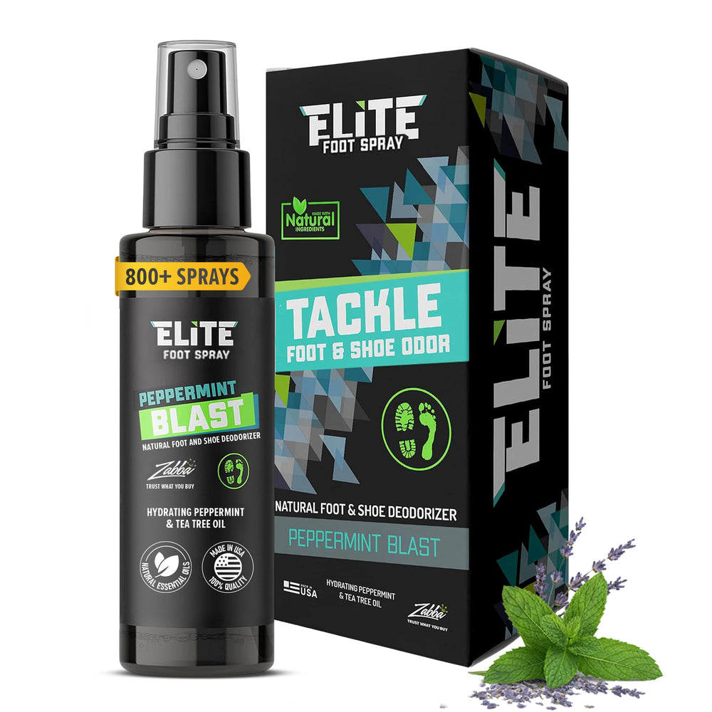 Elite Sportz Shoe Deodorizer bottle close-up for travel freshness