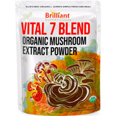 Ellie's Best 7 Mushroom Extract bottle shows a premium, high-potency blend for daily vitality.