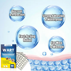 Elsophie wart remover patch being applied to target wart