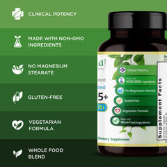 Emerald Labs immune-support capsules close-up indicating daily immune and energy support.