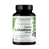 Emerald Labs Setria L-Glutathione bottle front showing immune support and liver health benefits