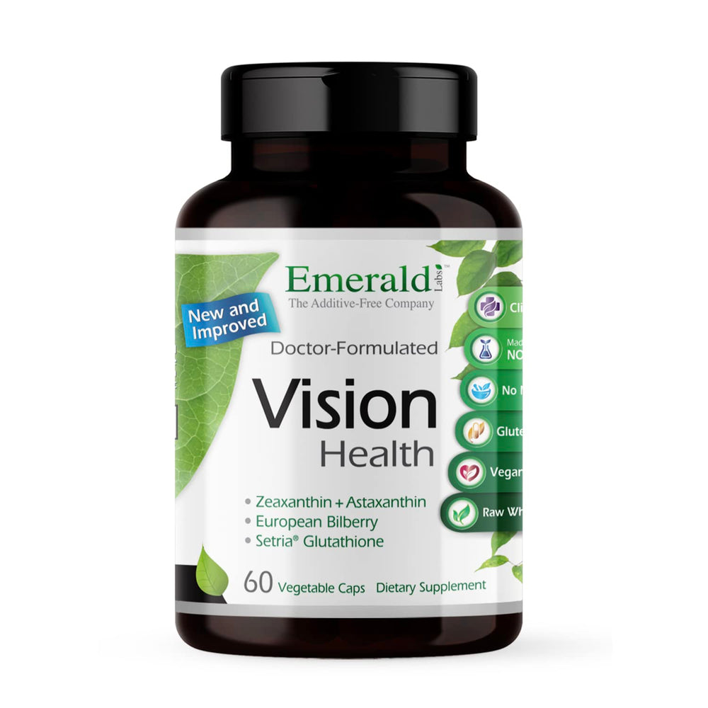 Emerald Labs Vision Health capsules focused on lutein for daily eye support