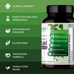 Emerald Labs whole-food ingredients visual suggesting nutrient-rich sources.