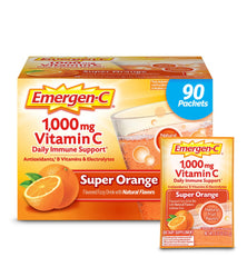 Emergen-C 1000mg vitamin C powder bottle for easy daily immune support.