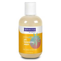 Emerita balance wash bottle for gentle daily care.