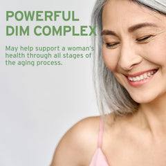 Emerita DIM supplement label highlights 100 mg DIM per serving
