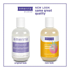 Emerita intimate moisturizer pump demonstrates easy external usage