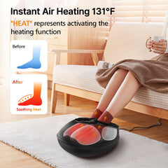 Emicool Shiatsu Foot Massager uses air compression to ease foot fatigue.