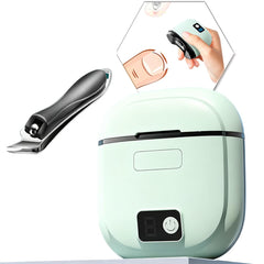 EMWEYKE Electric Nail Clipper with LED light aids precise trimming at home.
