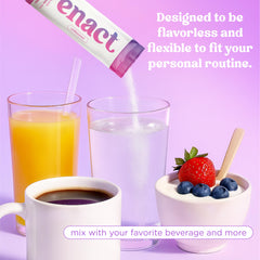 Enact Hydration coffee-use shows versatile hydration in morning routines.