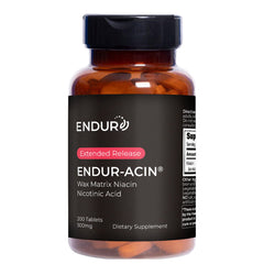 Endur-Acin niacin tablet 500mg close-up for heart health support