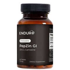 Endur PepZinGI chewables bottle presents convenient digestive support.