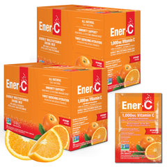Ener-C orange packets ready to mix for a vitamin C boost on the go.