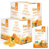 Ener-C Sugar Free Energy Orange tub front showing convenient daily vitamin drink mix