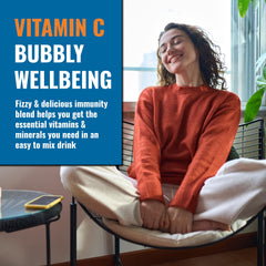 Ener-C glass with refreshing drink showcasing natural flavors