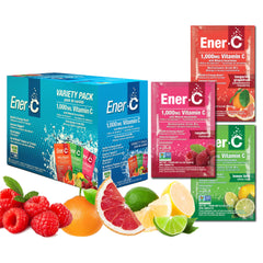 Ener-C variety pack single-serve packets ready to mix for on-the-go nutrition