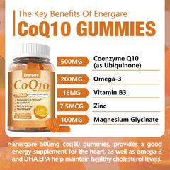 Energare gummies texture close-up highlighting fruity flavor and chewiness.