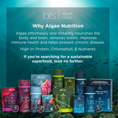 Close-up of VITALITYbits tablets highlights the spiral algae blend