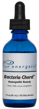 Energetix Bacteria-Chord bottle for daily wellness rituals with a homeopathic detoxifier concept.