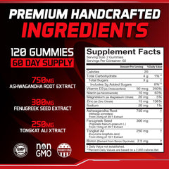 Energizen 8in1 gummies closeup highlights black cherry flavor and easy intake.