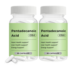 Engtozl pentadecanoic acid C15 supplement bottle shown for daily wellness use.