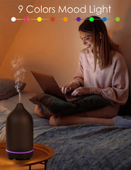 ENILYM Diffuser nine-color LED light creates soothing ambience.