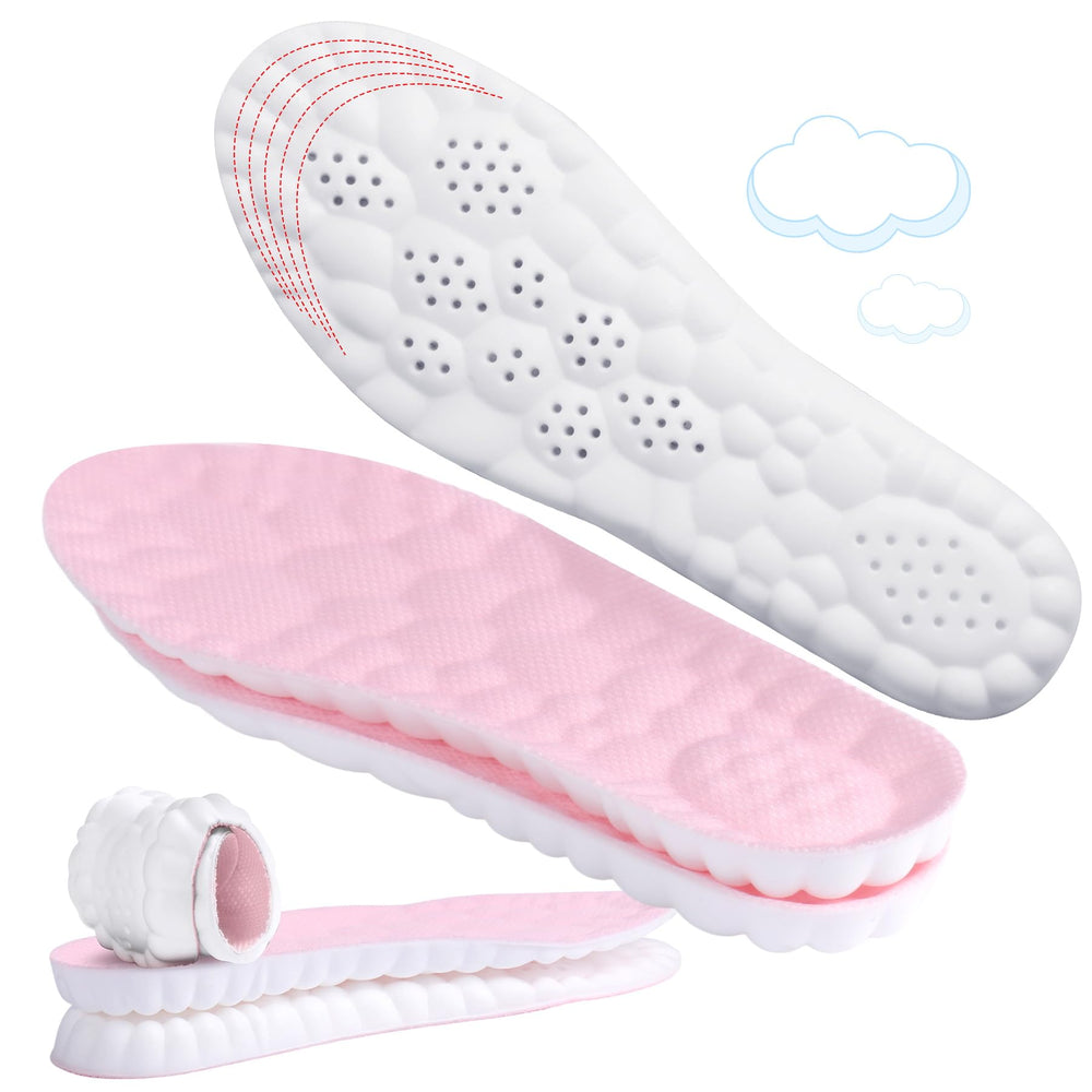 ENLOPQ 4D Cloud-like Comfort Sole with heel cup for impact absorption during standing and walking