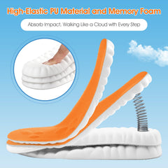ENLOPQ memory foam cushioning insoles reduce fatigue during long walks
