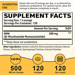 Enprotess NMN lozenges close-up for easy sublingual intake.