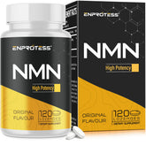 Enprotess Sublingual NMN 500mg bottle on a clean desk for daily energy support.