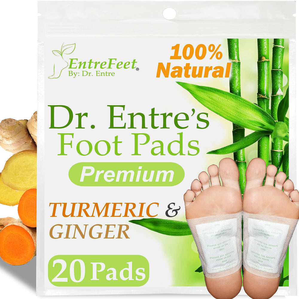 EntreFeet Dr. Entre's Foot Pads with turmeric and ginger for nighttime relaxation